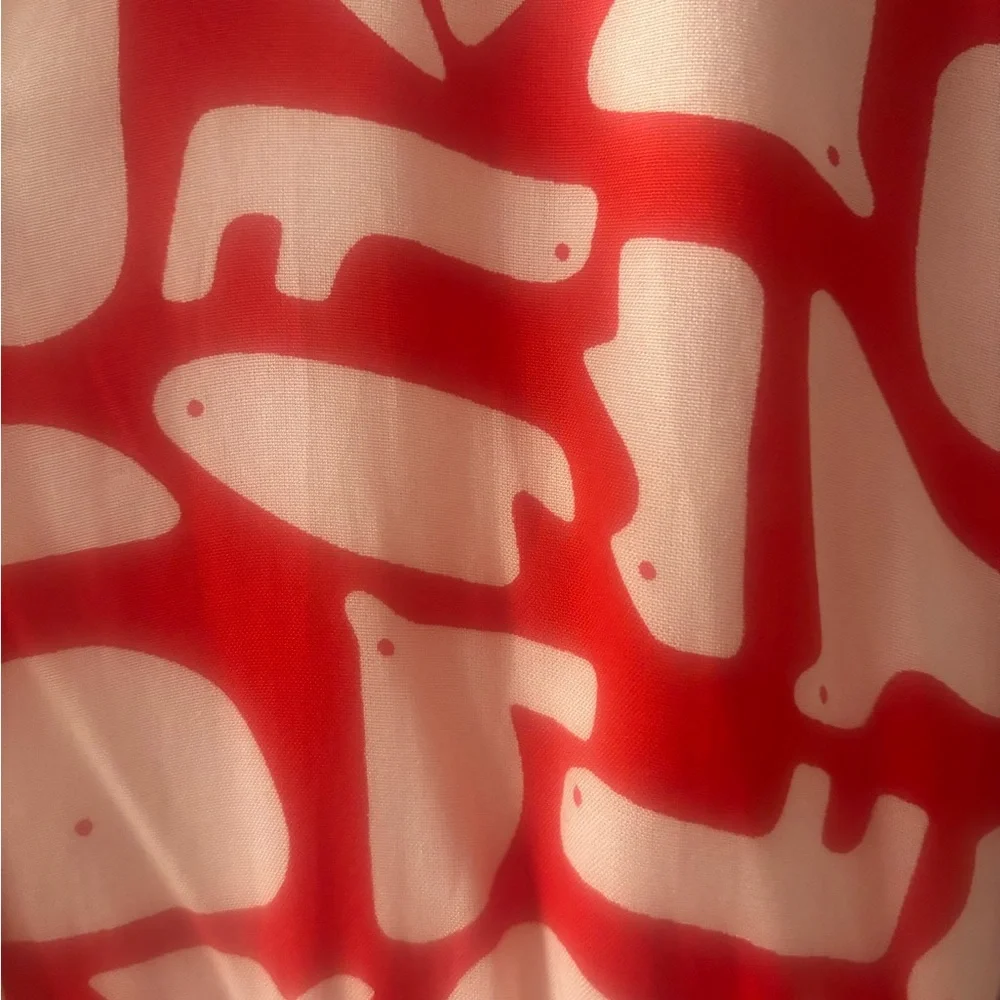 Red Patterned Dress - Picture 3 of 4